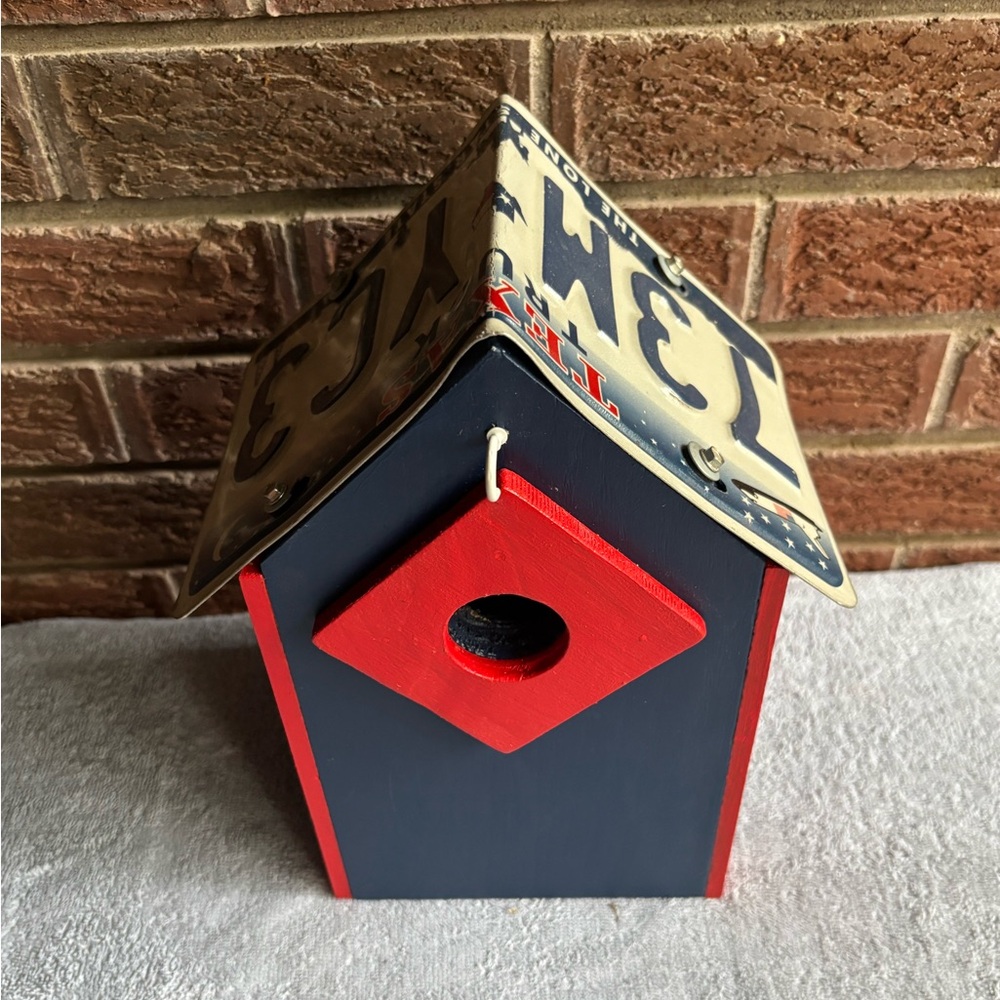 Texas Red and Navy Birdhouse
